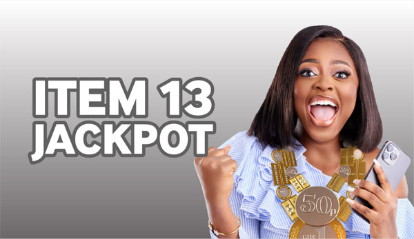 Betway Ghana Item 13 Jackpot